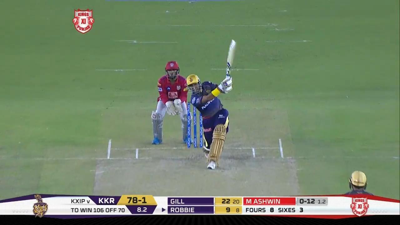 M52: KXIP vs KKR – Robin Uthappa Six
