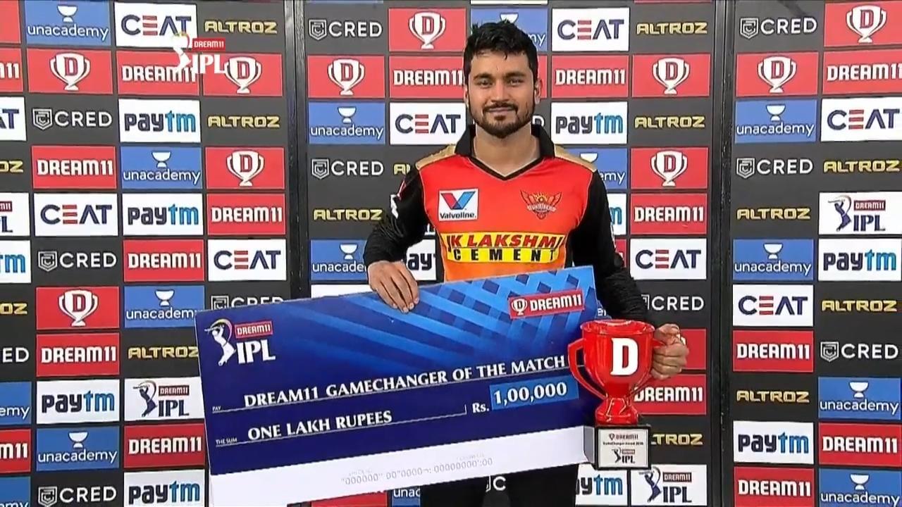 M26: SRH vs RR – Dream11 GameChanger of the Match – Manish Pandey