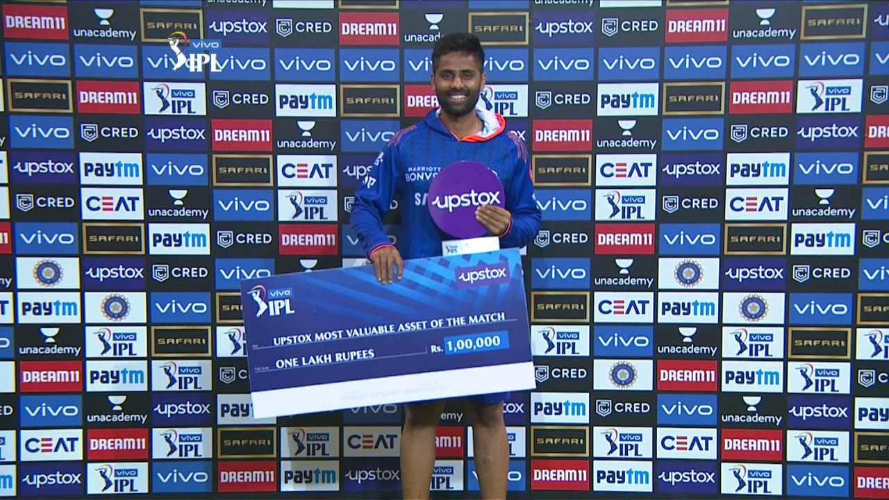 M55: SRH vs MI – Upstox most valuable Asset of the match – Suryakumar Yadav