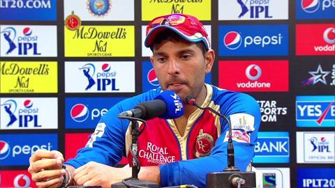 M35: RCB vs RR– Yuvraj Singh Press Conference background