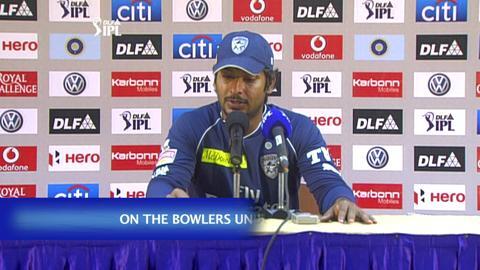 IPL 2012 Match 50 – RCB vs DC: Sangakkara PC