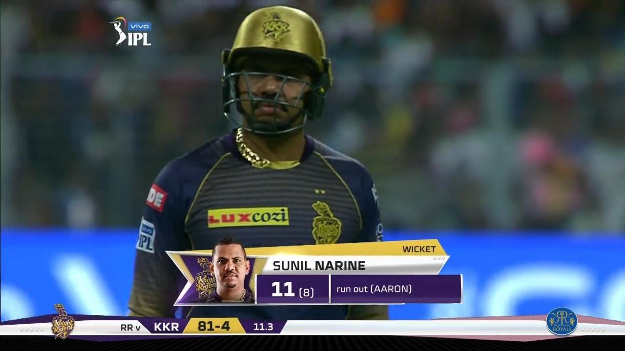 M43: KKR vs RR – Sunil Narine Wicket
