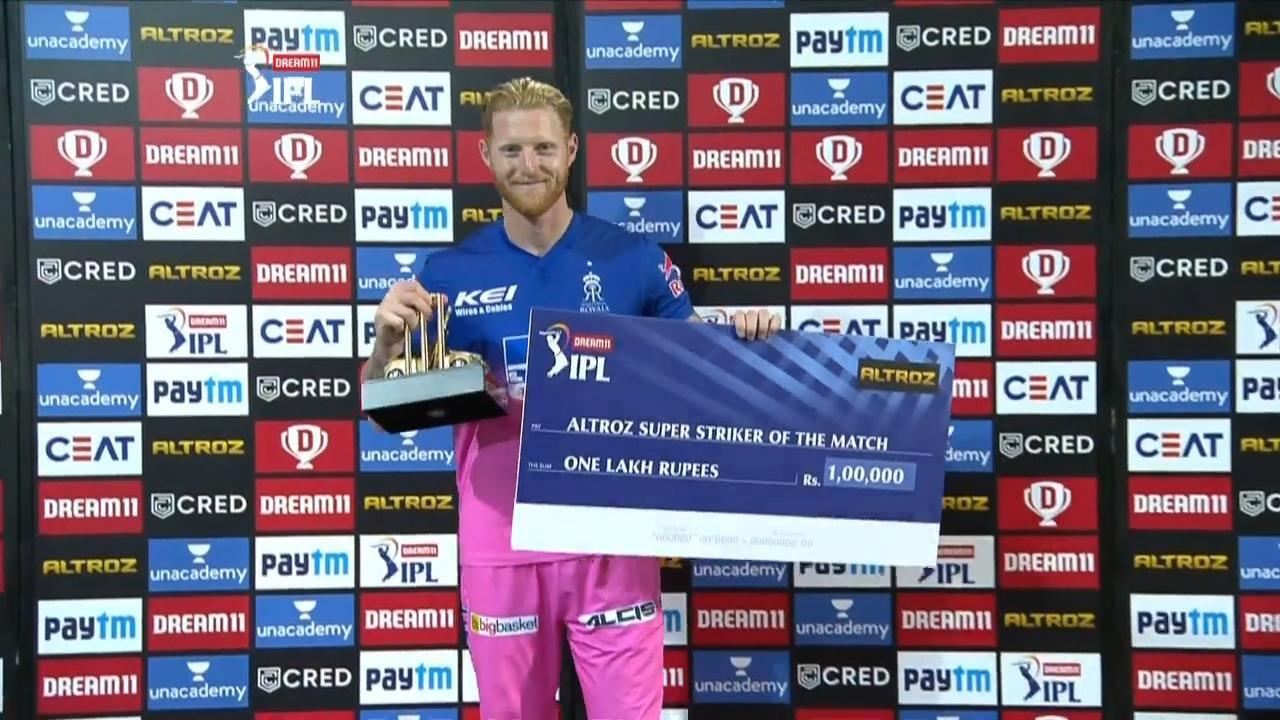 M37: CSK vs RR – Altroz Super Striker of the Match – Ben Stokes