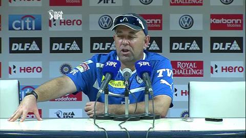 IPL 2012 Match 42 – DC vs PWI: Lehmann PC