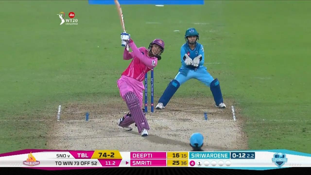 M03: Trailblazers vs Supernovas – Smriti Mandhana Six