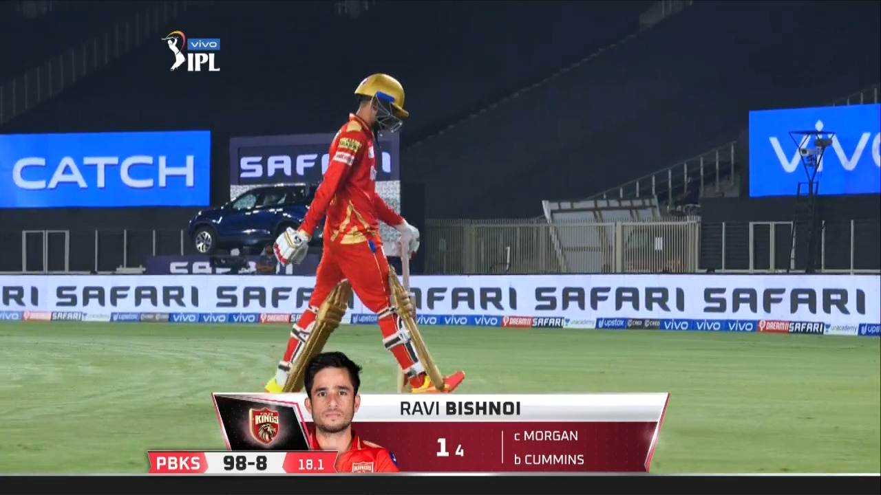 M21: PBKS vs KKR – Ravi Bishnoi Wicket