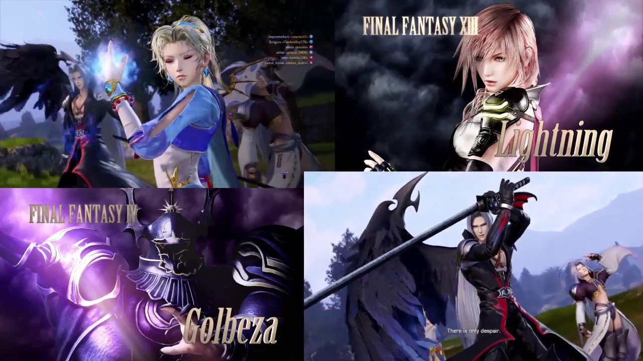 Dissidia Final Fantasy NT - Bongo Cats Party Ranked #1: Azu (Lightning) & Frost (Golbez) background