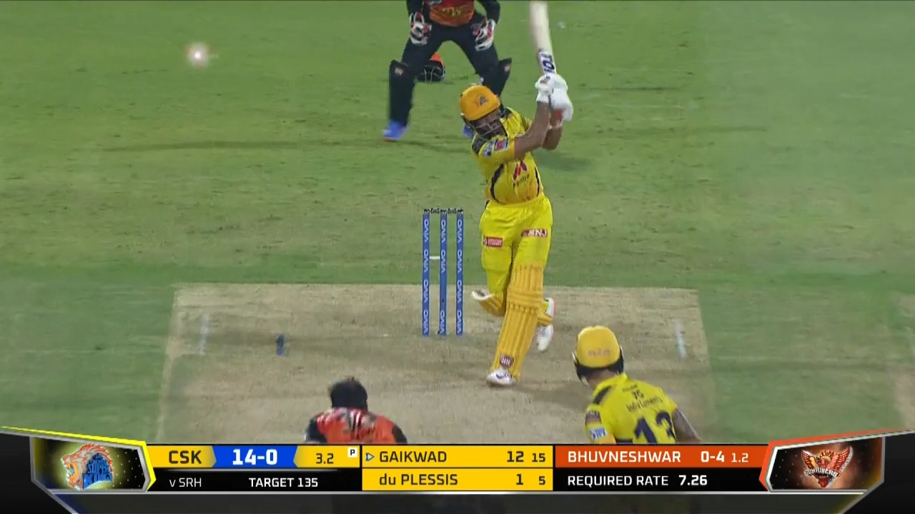 M44: SRH vs CSK – Ruturaj Gaikwad Six background