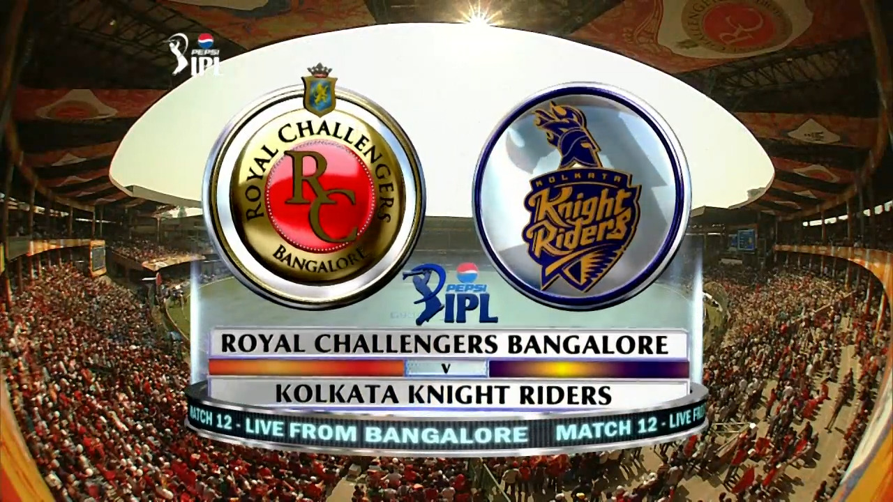 IPL 2013 M12: RCB vs KKR – Match Highlights background