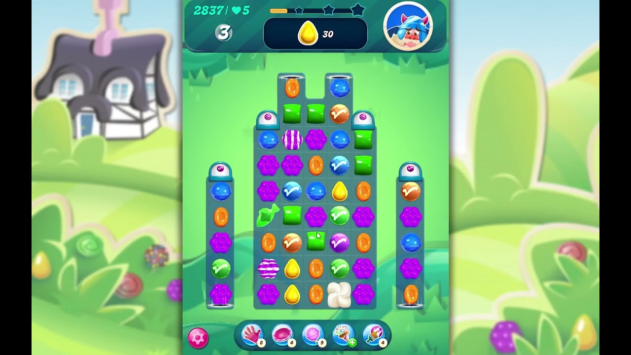 Candy Crush Saga Level 2837 background