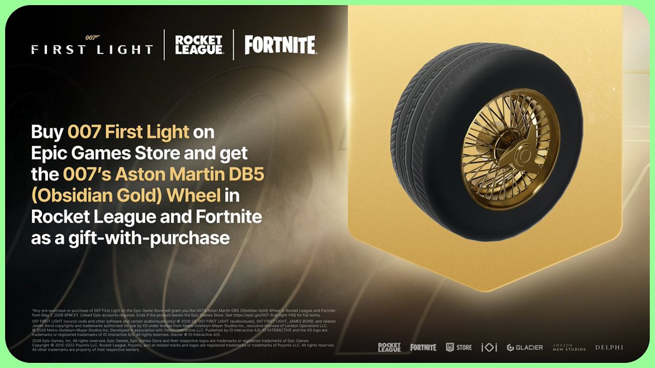 Buy 007 First Light, Get.. Wheels in Fortnite?