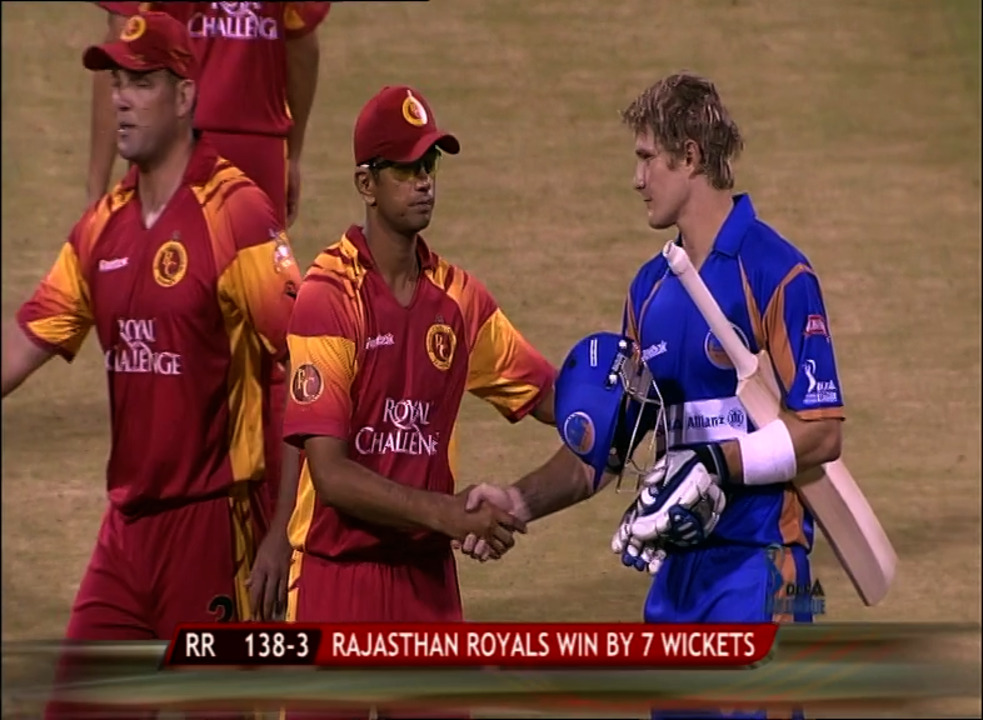 IPL 2008 Match 12 Highlights RCB vs RR