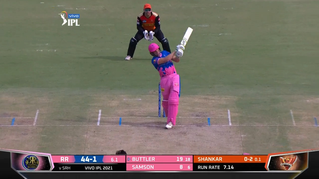 M28: RR vs SRH – Jos Buttler Six