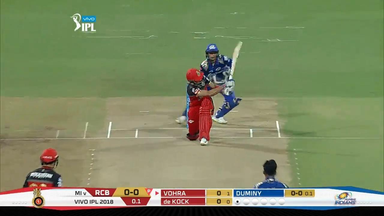 M31: RCB vs MI – Manan Vohra Six background