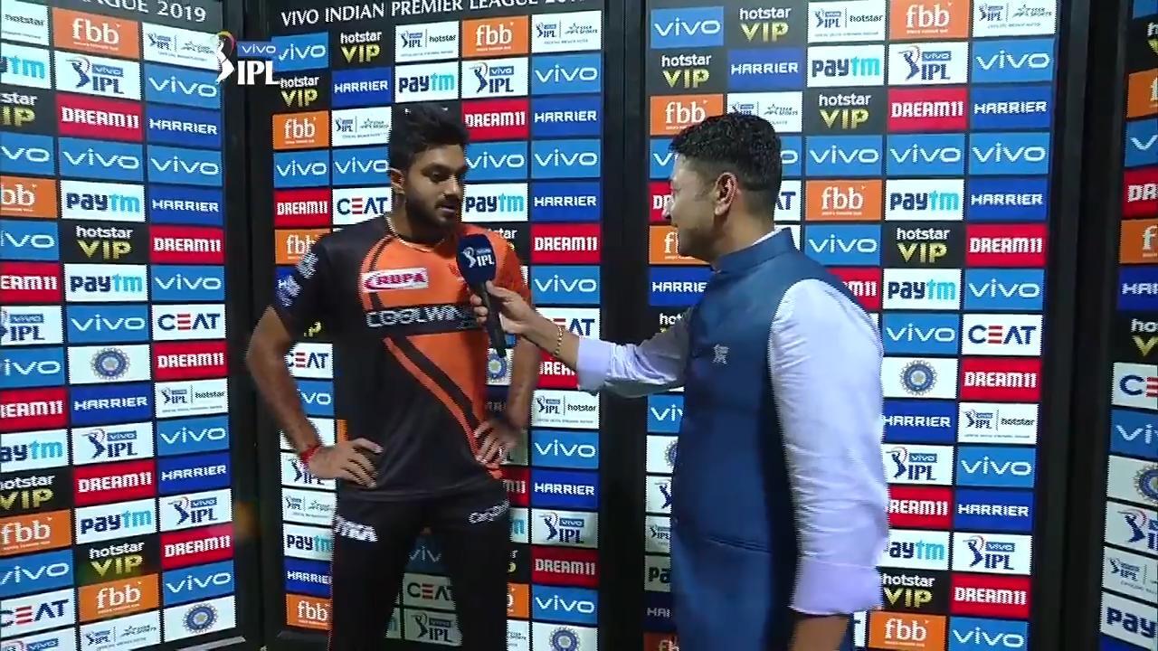 M41: CSK vs SRH – Vijay Shankar Interview background