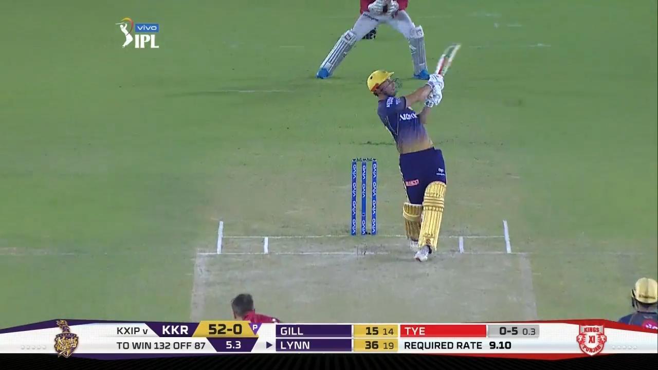 M52: KXIP vs KKR – Chris Lynn Six