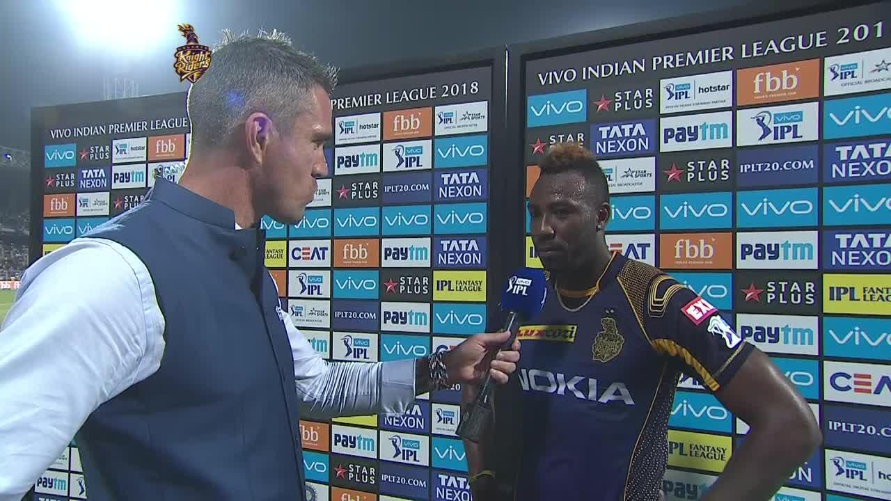 M03: KKR vs RCB – Andre Russell Interview background
