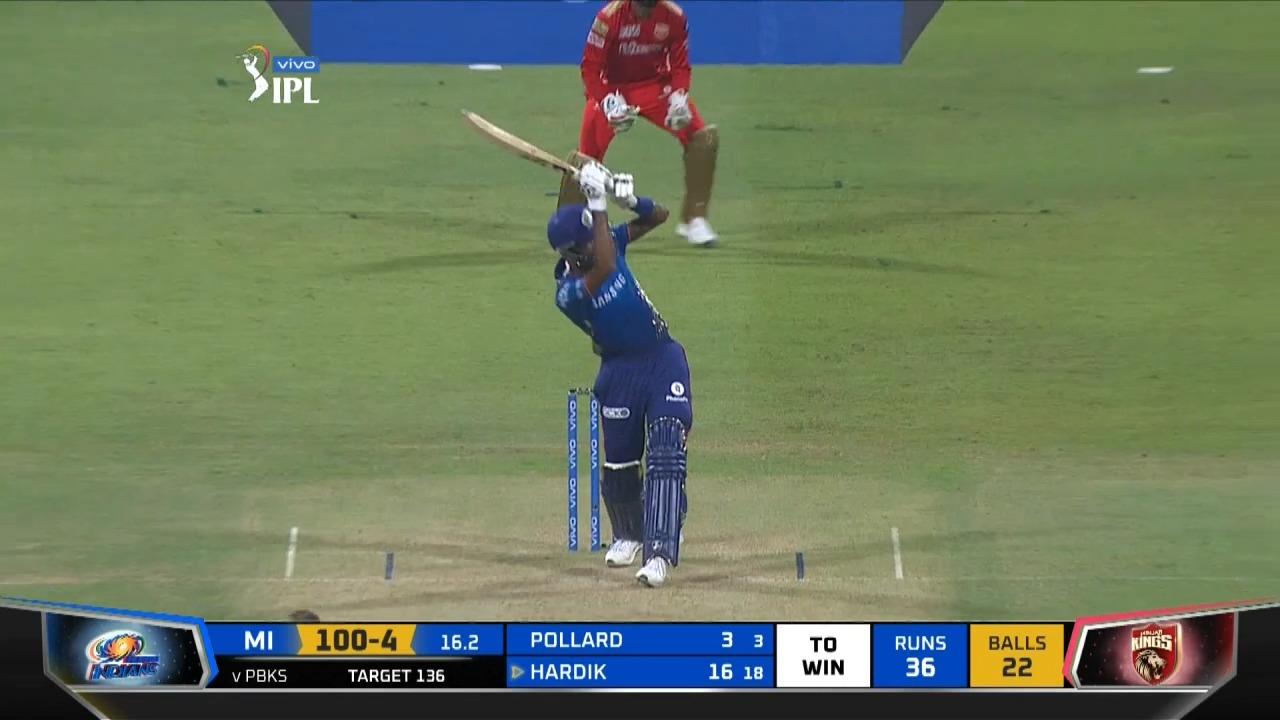 M42: MI vs PBKS – Hardik Pandya Six