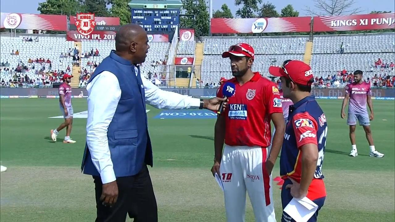 M02: KXIP vs DD – Toss