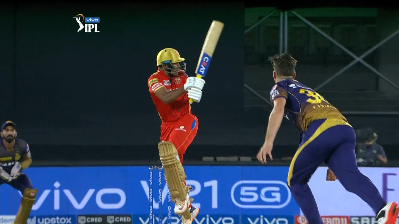 M21: PBKS vs KKR – Mayank Agarwal Six