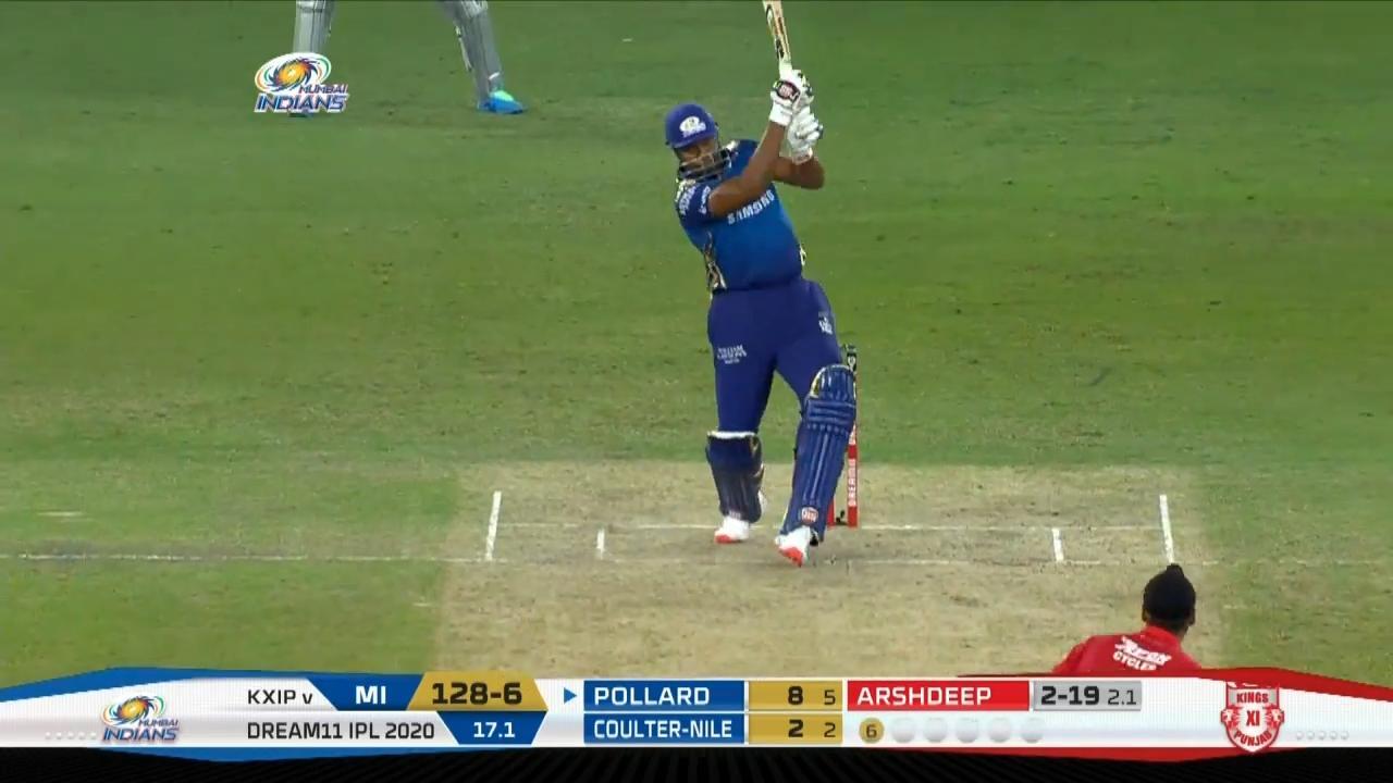 M36: MI vs KXIP – Kieron Pollard Six