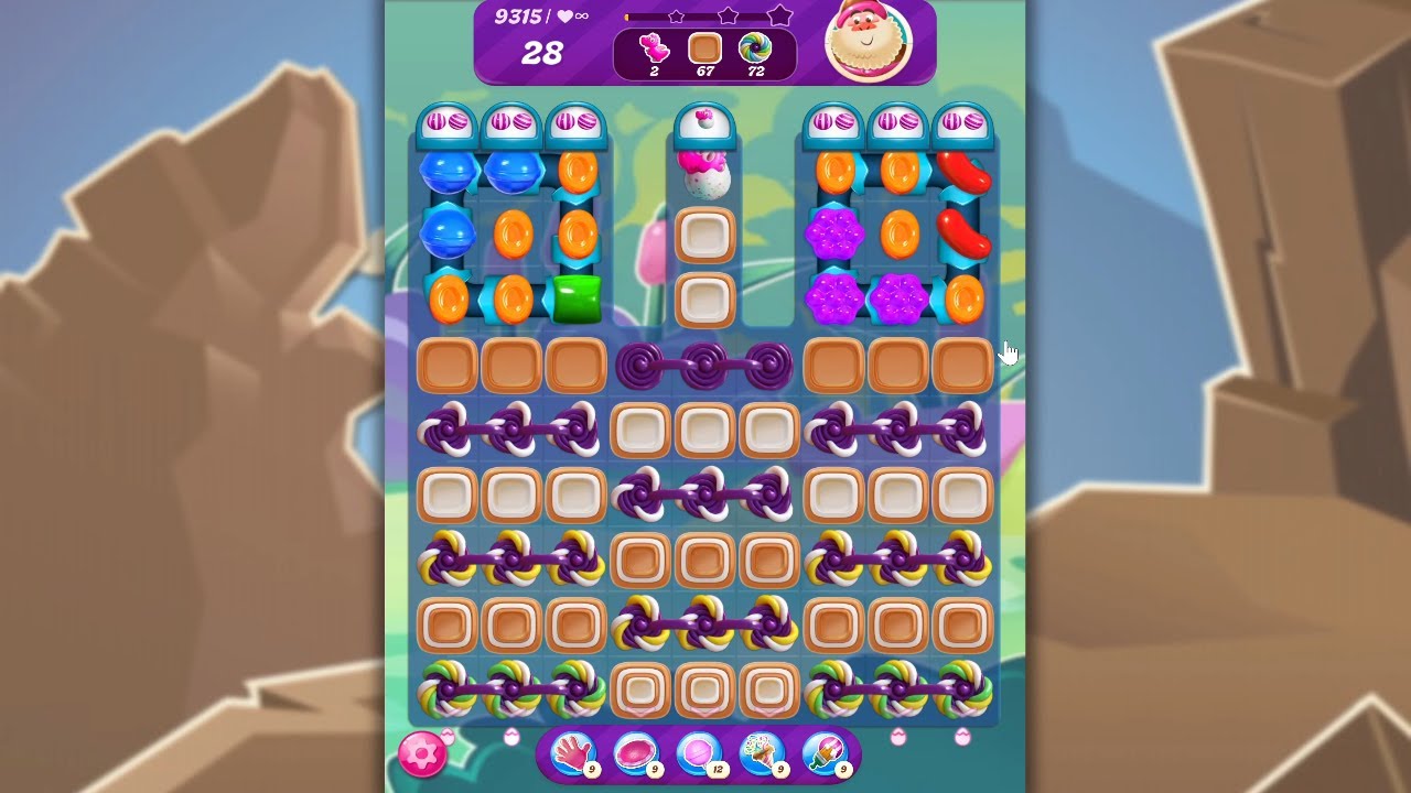 Candy Crush Saga LEVEL 9315 NO BOOSTERS (new version)🐟☑️