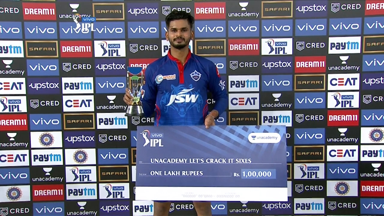 M33: DC vs SRH – Unacademy Lets Crack It Sixes of the Match – Shreyas Iyer