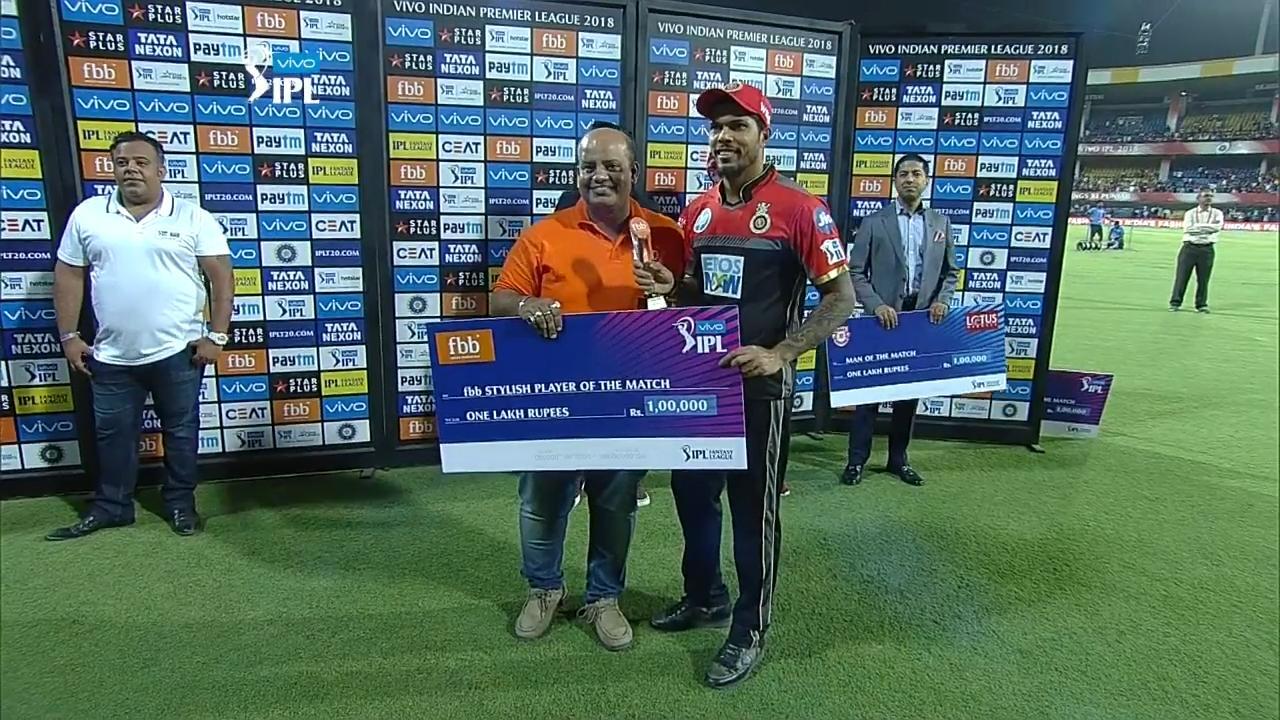 M48: KXIP vs RCB – fbb Stylish player of the match – Umesh Yadav