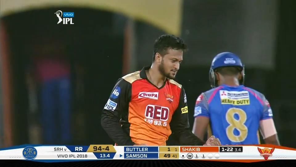 M04: SRH vs RR – Fall of Wickets