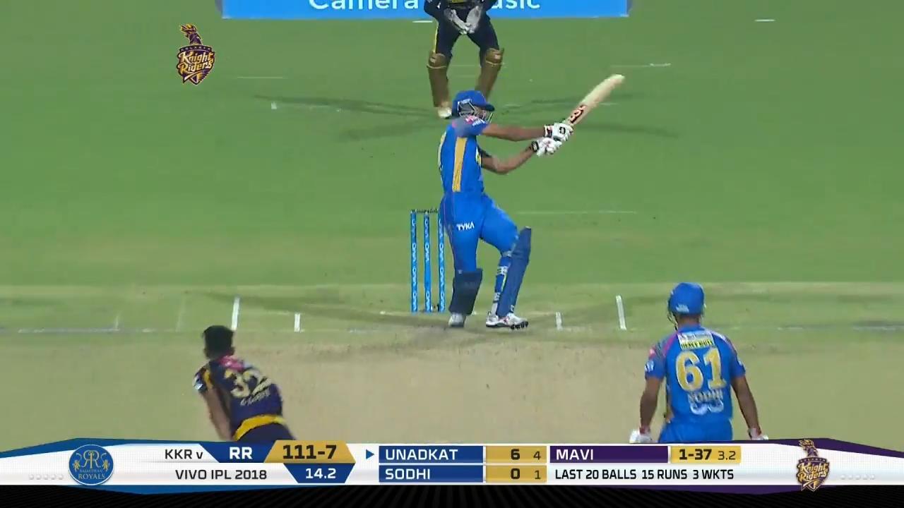 M49: KKR vs RR – Jaydev Unadkat Six