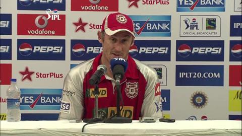 M41: MI vs KXIP – David Hussey Press Conference background