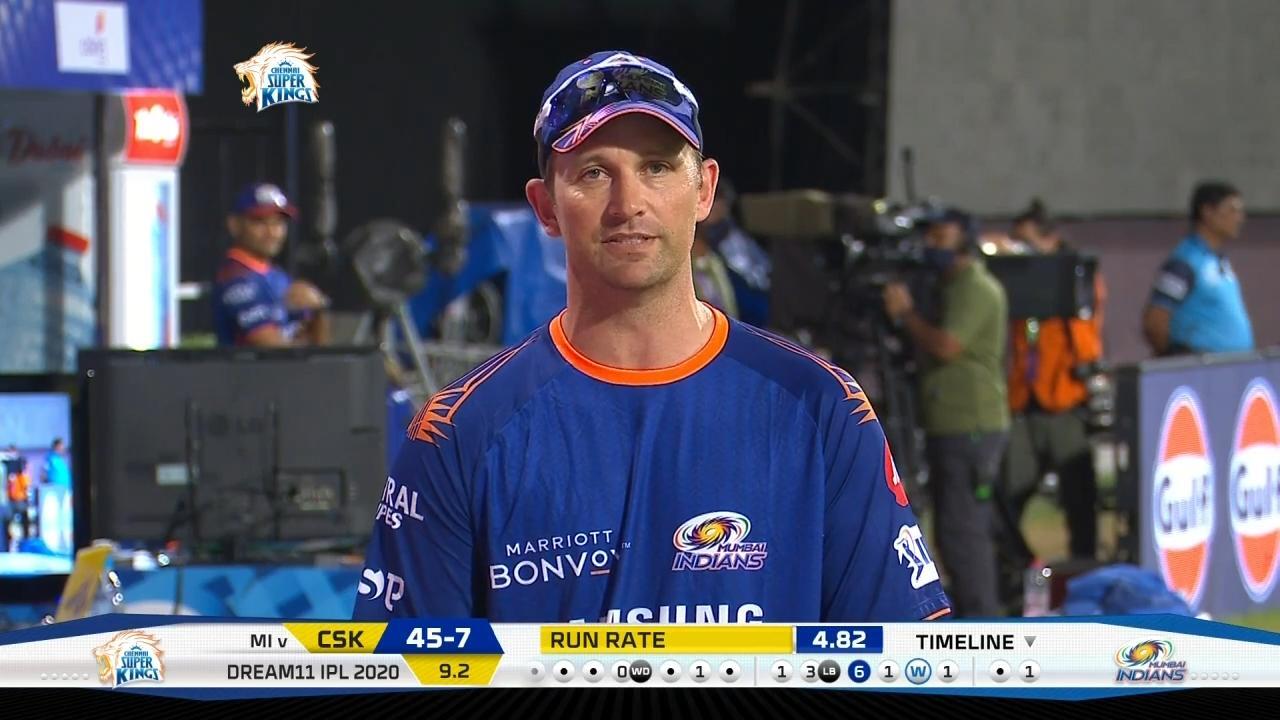 M41: CSK vs MI – Shane Bond Interview background