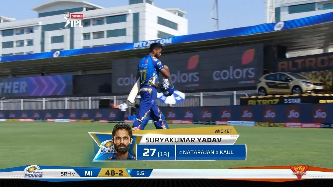 M17: MI vs SRH – Suryakumar Yadav Wicket