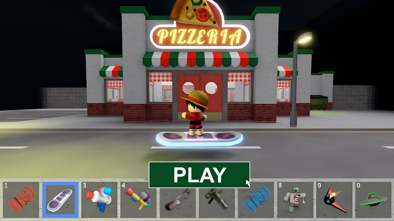 I unlocked all FREE items in PAPA PIZZERIA! (SCARY OBBY) (#Roblox) Gameplay Walkthrough