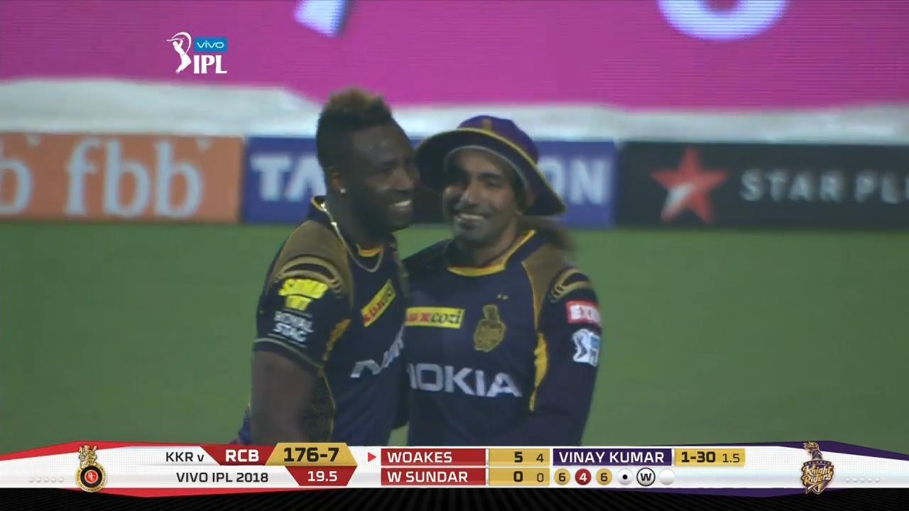 M03: KKR vs RCB – Chris Woakes Wicket