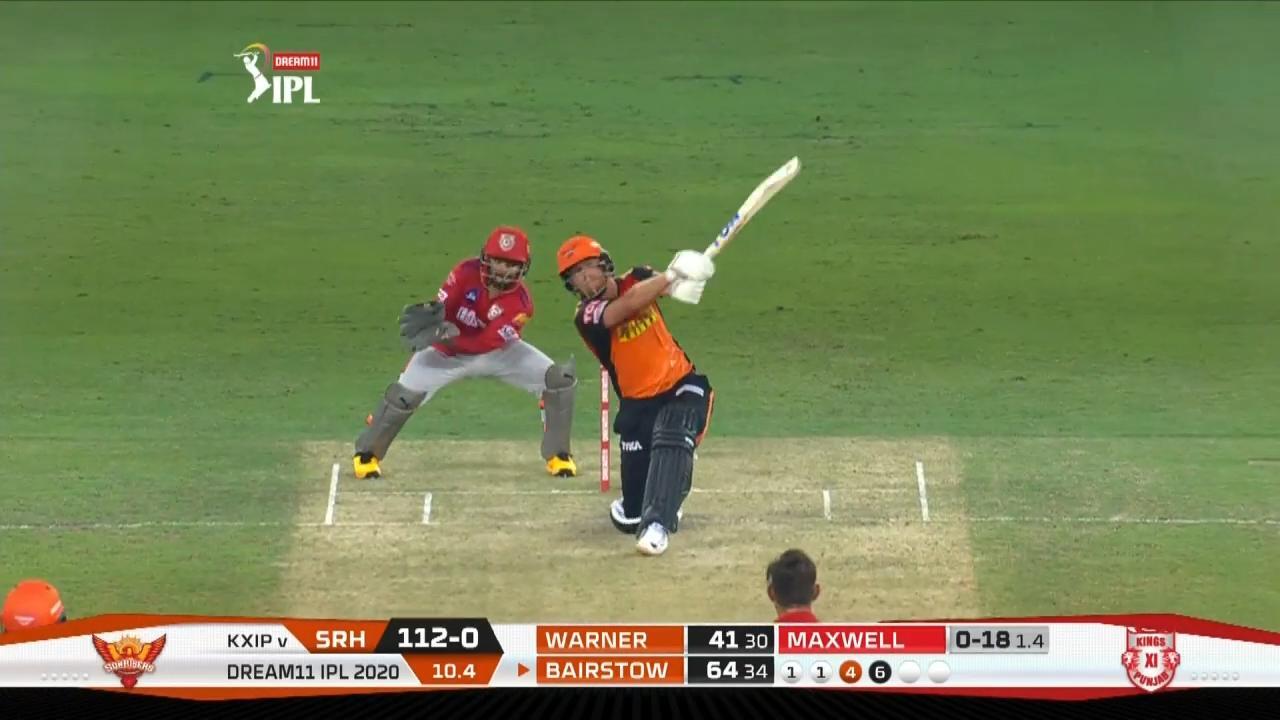 M22: SRH vs KXIP – Jonny Bairstow Six