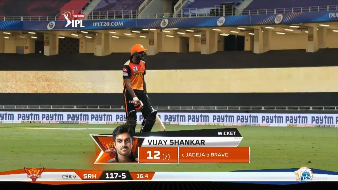 M29: SRH vs CSK – Vijay Shankar Wicket background