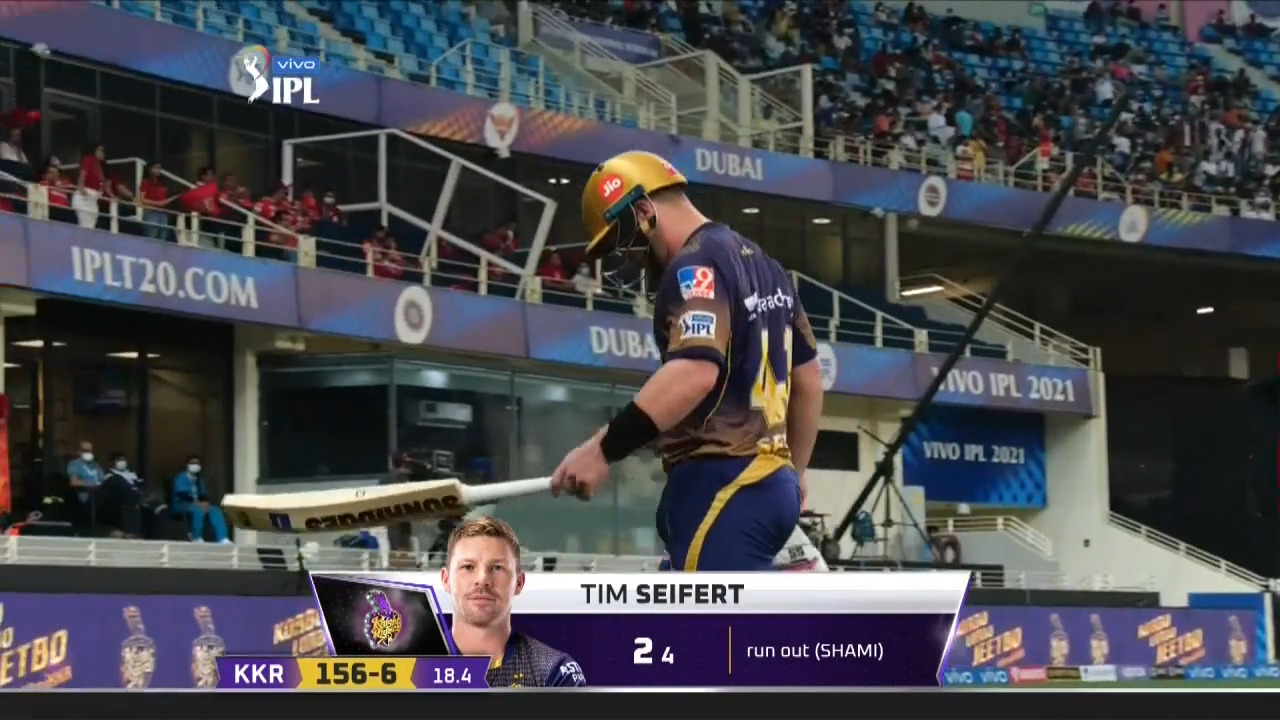 M45: KKR vs PBKS – Tim Seifert Wicket
