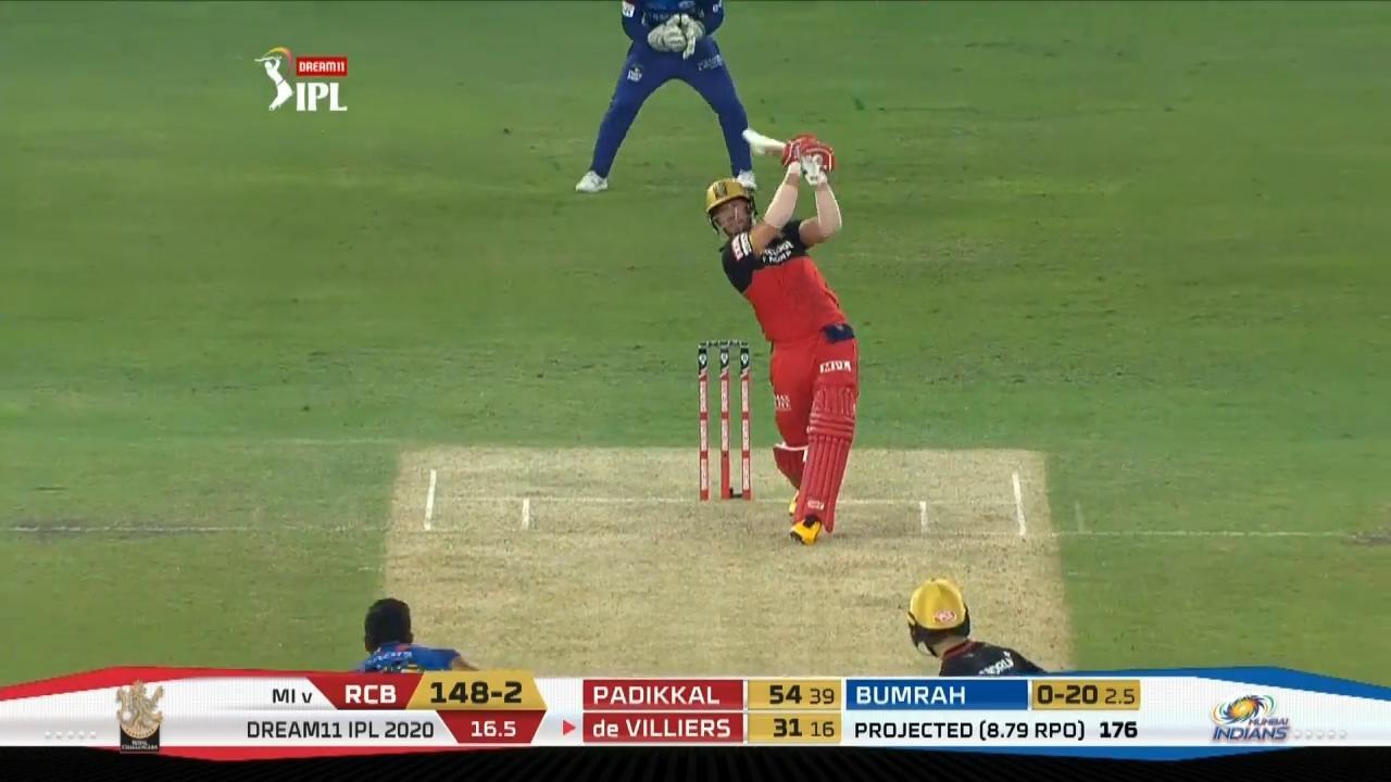 M10: RCB vs MI – AB de Villiers Six