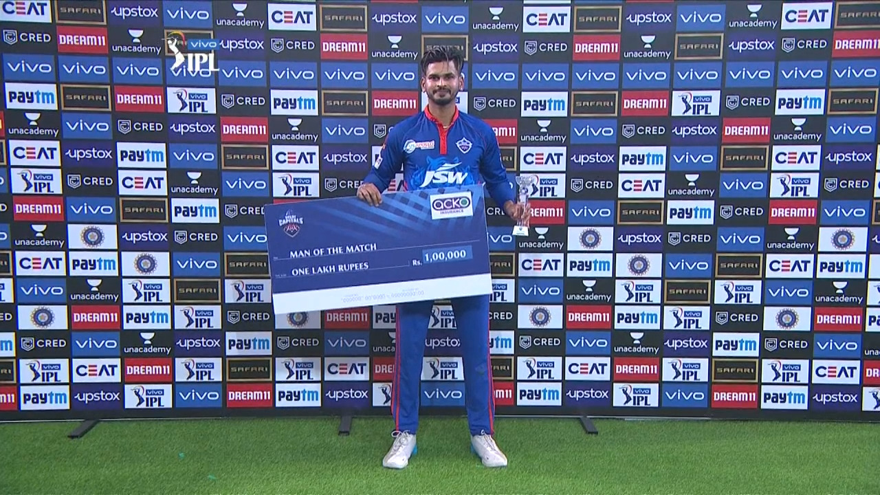 M36: DC vs RR – Man of the Match – Shreyas Iyer