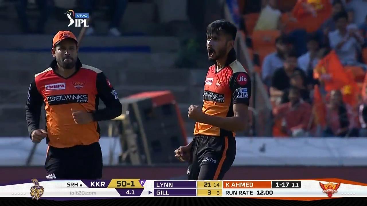 M38: SRH vs KKR – Fall of Wickets