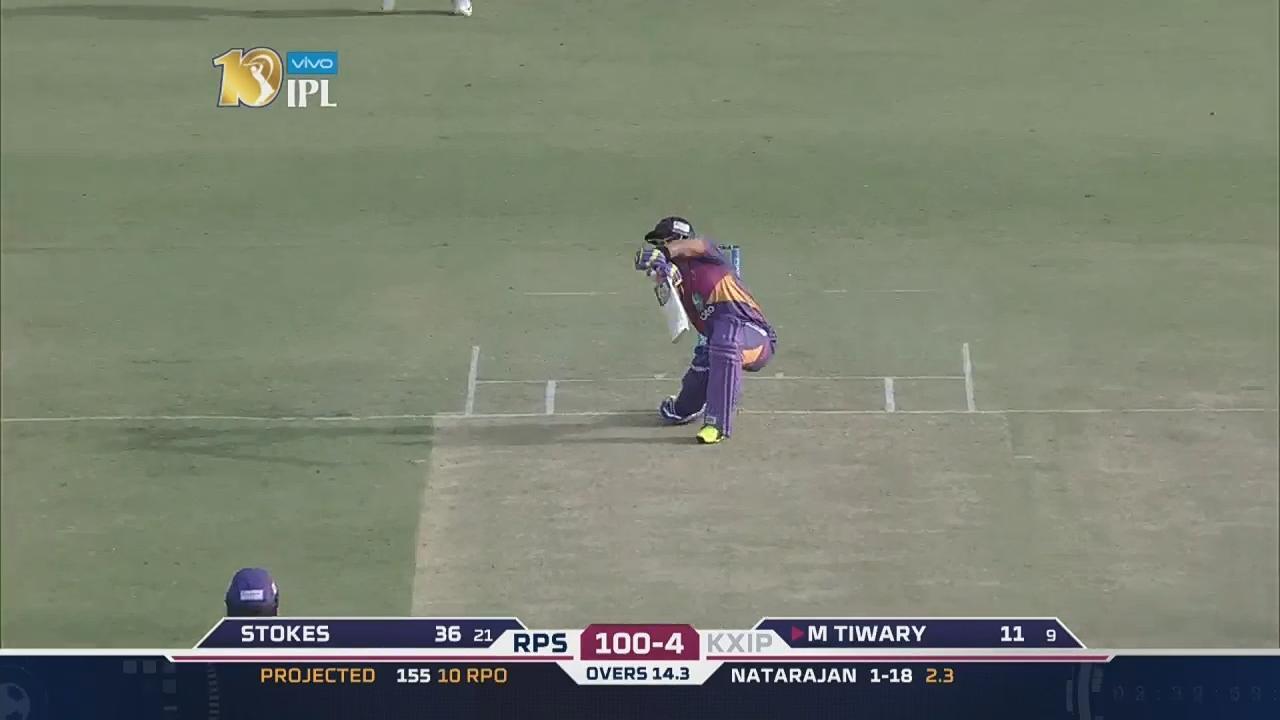 M4: KXIP vs RPS – Manoj Tiwary Six