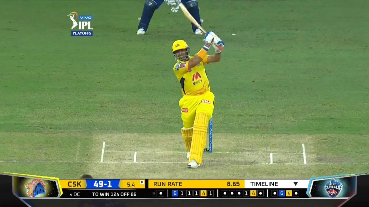 Q1: DC vs CSK – Robin Uthappa Six