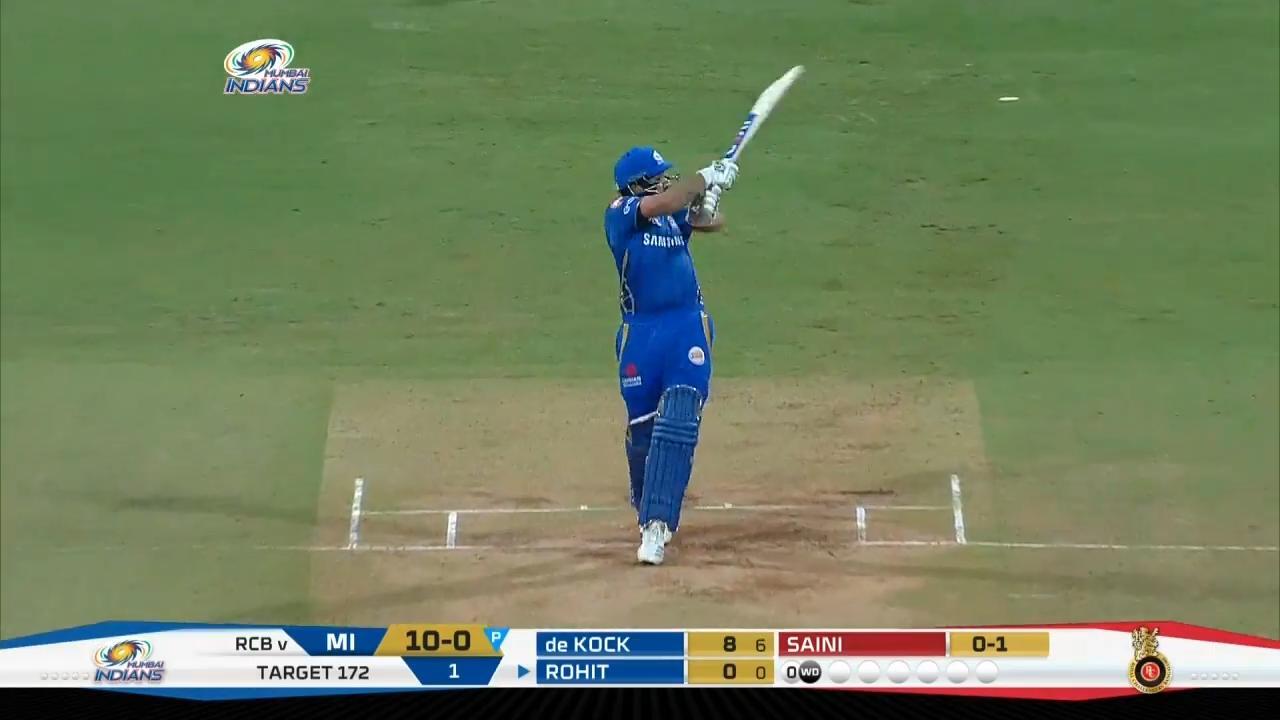 M31: MI vs RCB – Rohit Sharma Six