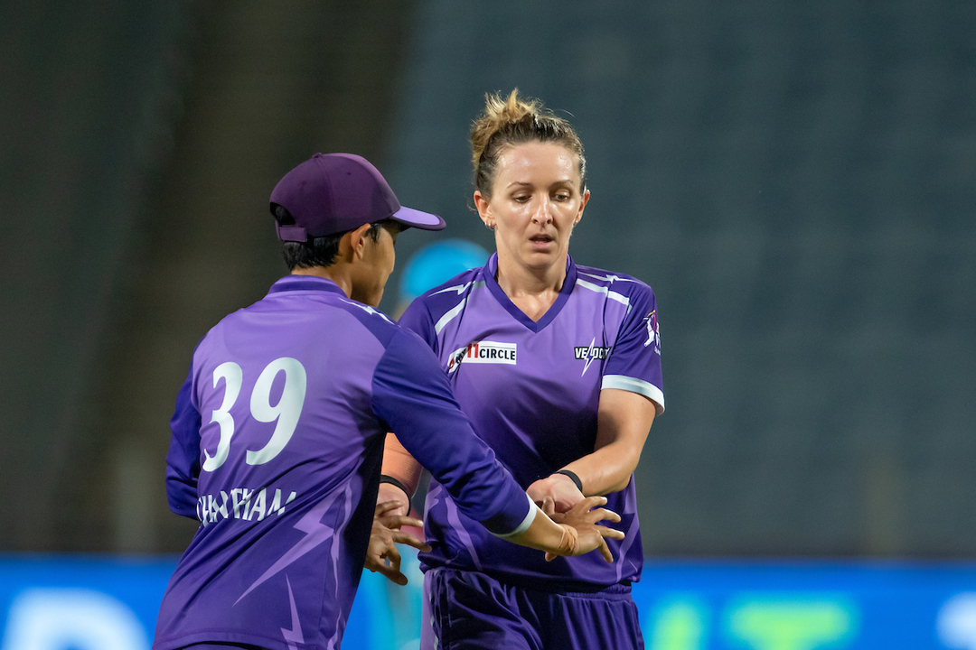Kathryn Cross' double strike in an over