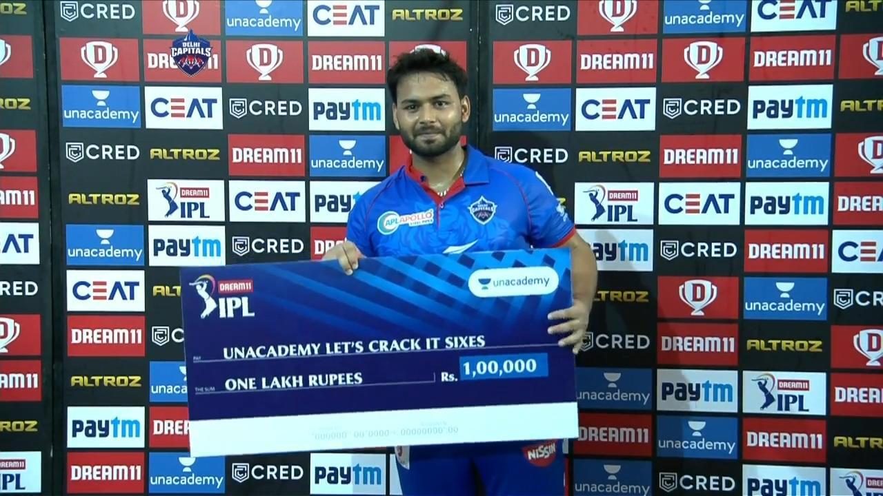 M11: DC vs SRH – Unacademy Lets Crack It Sixes of the Match – Rishabh Pant background