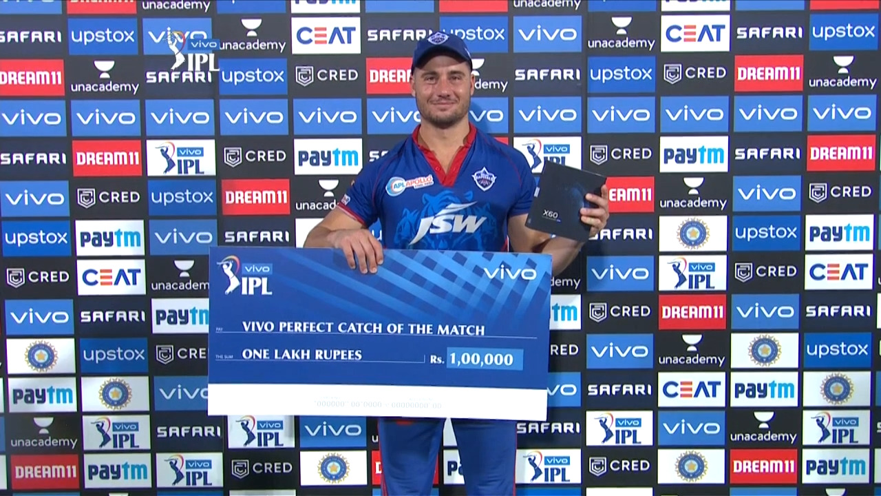 M20: SRH vs DC – Vivo perfect catch of the match – Marcus Stoinis