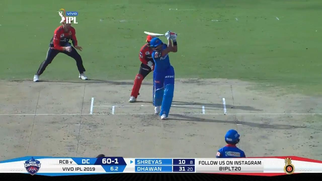 M46: DC vs RCB – Shreyas Iyer Six background