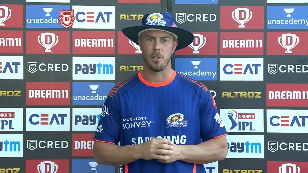 M13: KXIP vs MI – Chris Lynn Interview background