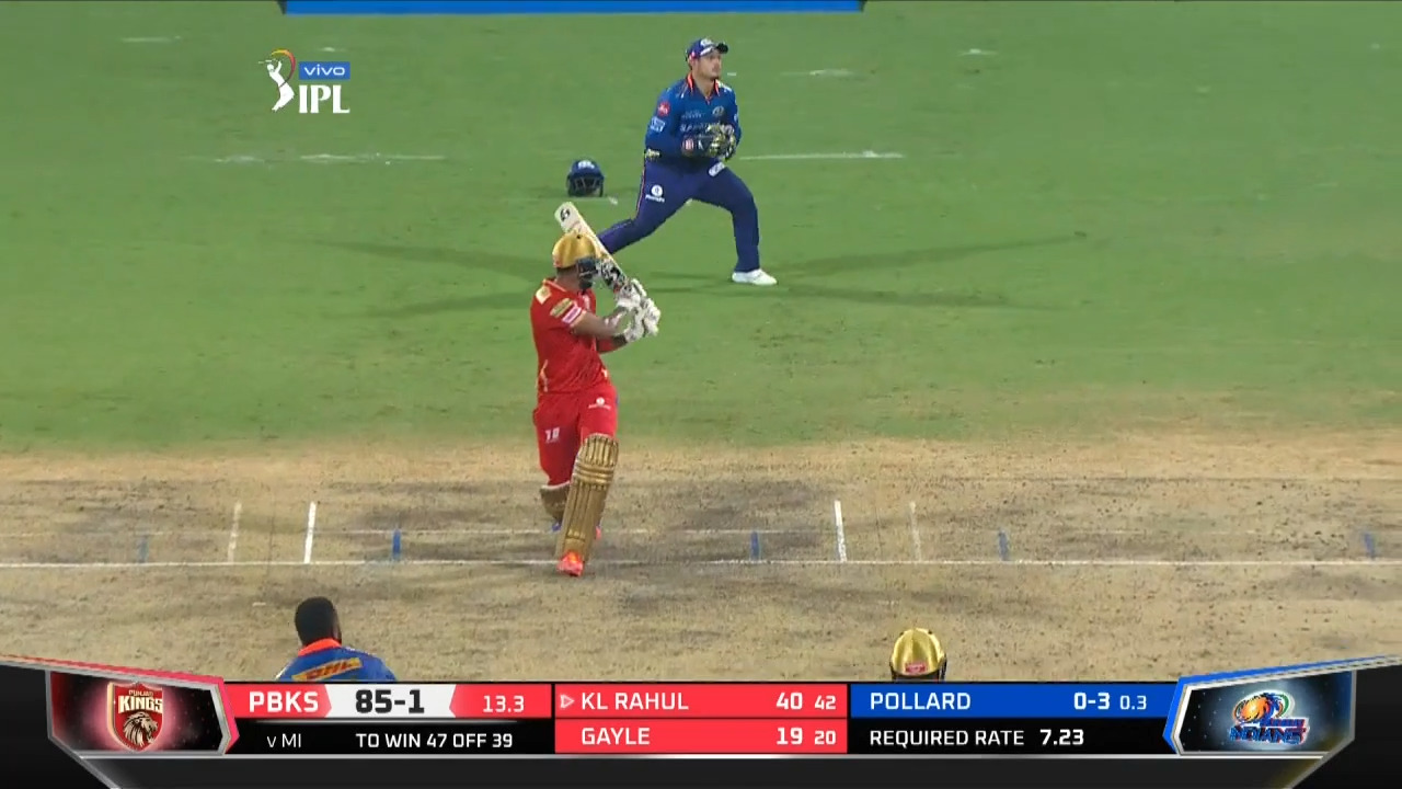 M17: PBKS vs MI – KL Rahul Six